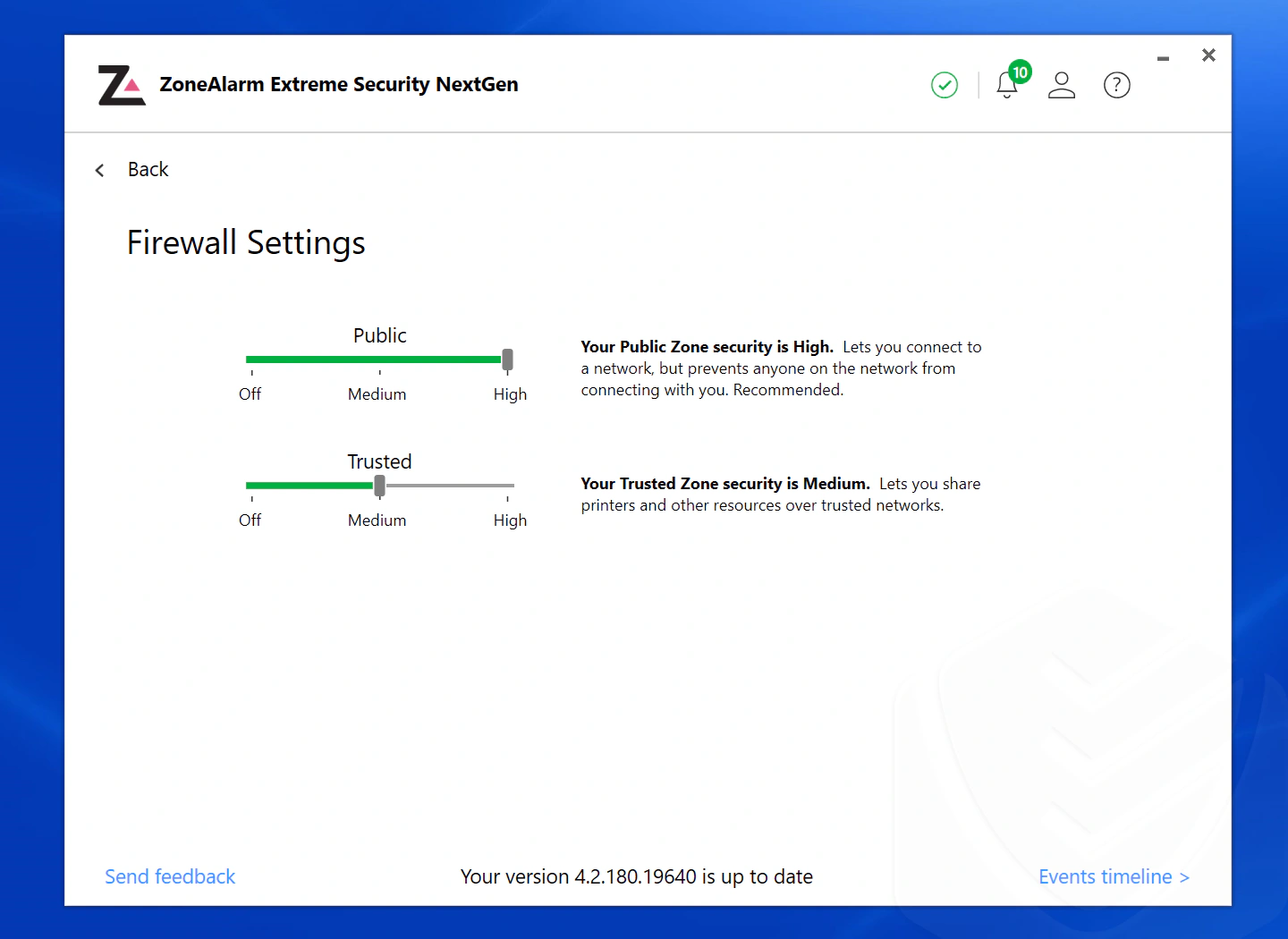 firewall settings